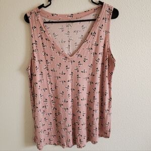 24/7 Maurices pink floral tank #206
